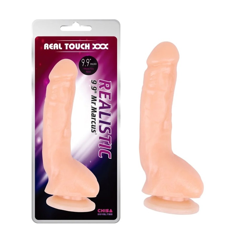 Фалоімітатор реалістичний Chisa Real Touch XXX Realistic 9.9 з кібершкіри, бежевий