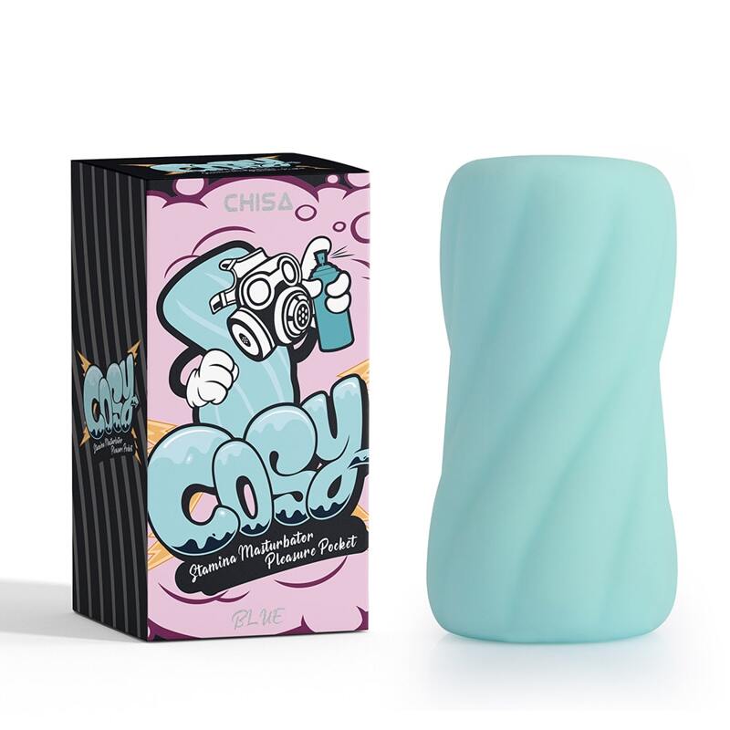 Мастурбатор яйце Chisa COSY Stamina, блакитний, 8 х 4 см