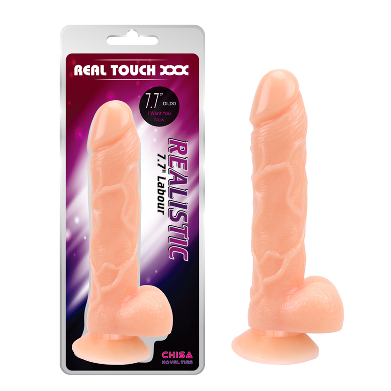 Фалоімітатор на присосці Chisa Real Touch XXX Realistic 7.7, бежевий