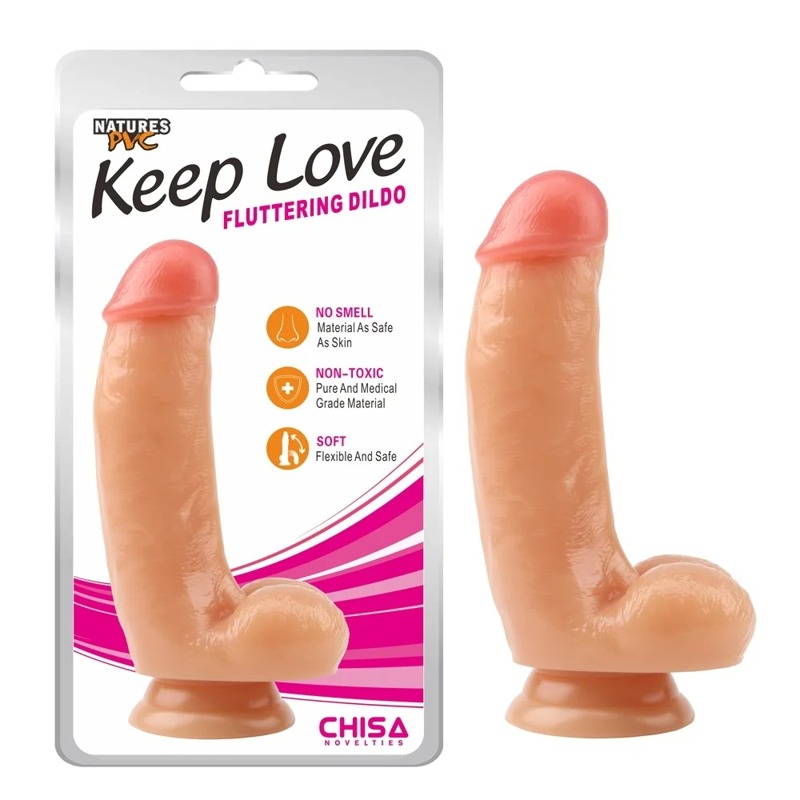 Фалоімітатор реалістичний Chisa Keep Love на присосці, бежевий