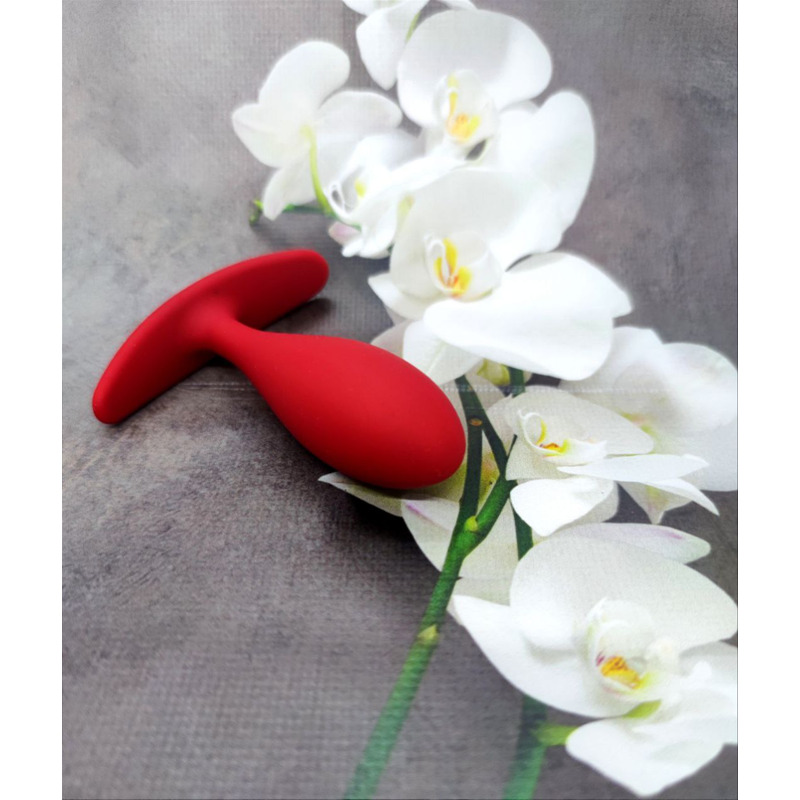 Анальная пробка Loveshop anal plug L RED 9.5 см *2.9 см