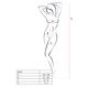 Бодистокинг Passion BS017 white, комбинезон, имитация чулок и пояса