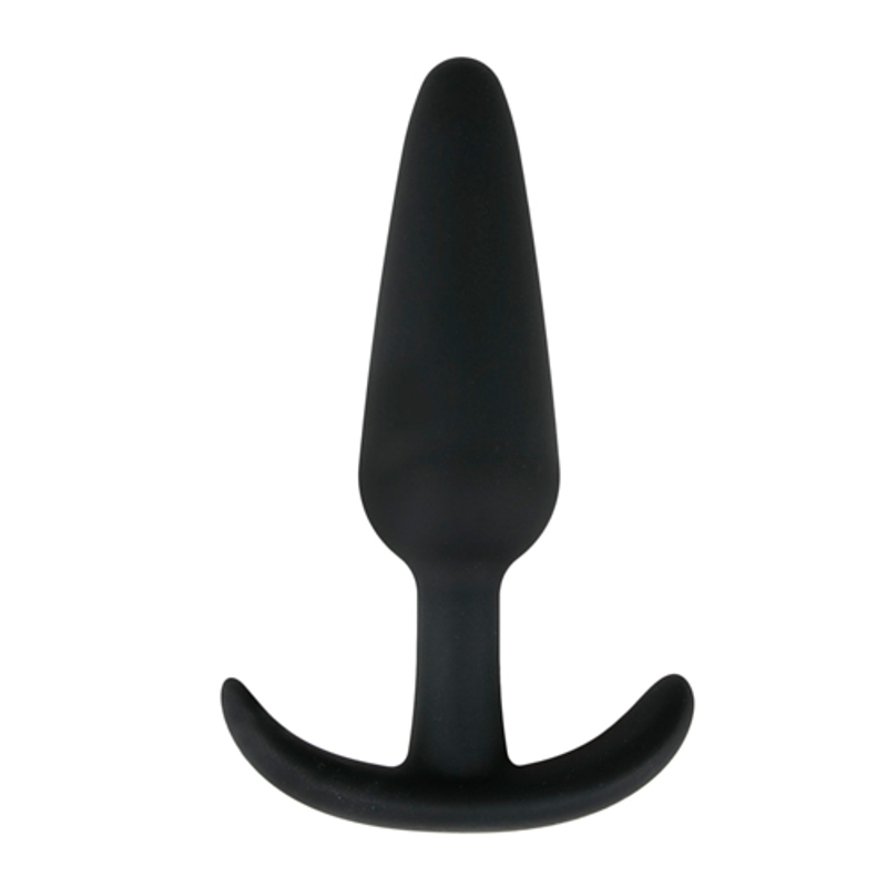 Анальная пробка EasyToys Buttplug черная, L