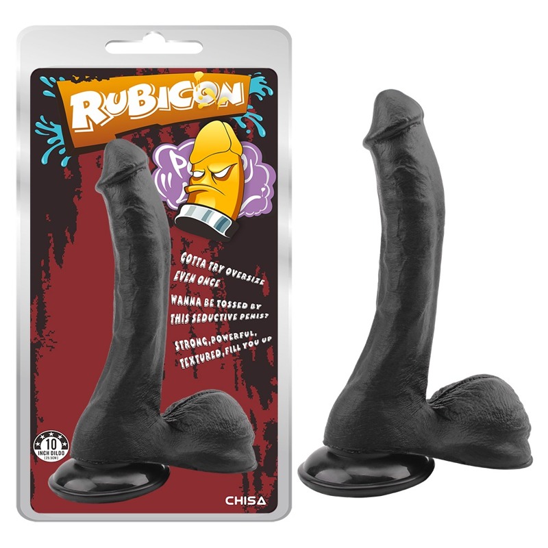 Фалоімітатор з яєчками на присосці Chisa Rubicon, чорний
