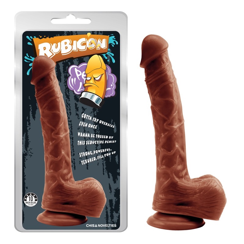 Фалоімітатор реалістичний Chisa Rubicon на присосці, коричневий 24*4.5 см