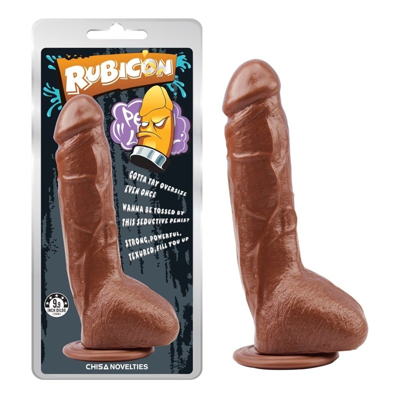 Фалоімітатор на присосці Chisa Rubicon Brunet Trick Penis, коричневий, 23*4.5 см