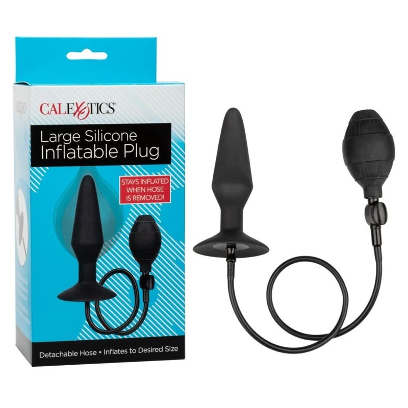 Анальная пробка с накачкой L CalExotics Silicone Inflatable Plug, 14 x 1.7–3.9 см