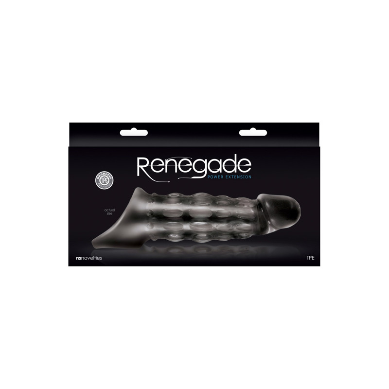 Насадка для увеличения члена с рельефными выступами NS Novelties Renegade Power Extension прозрачный