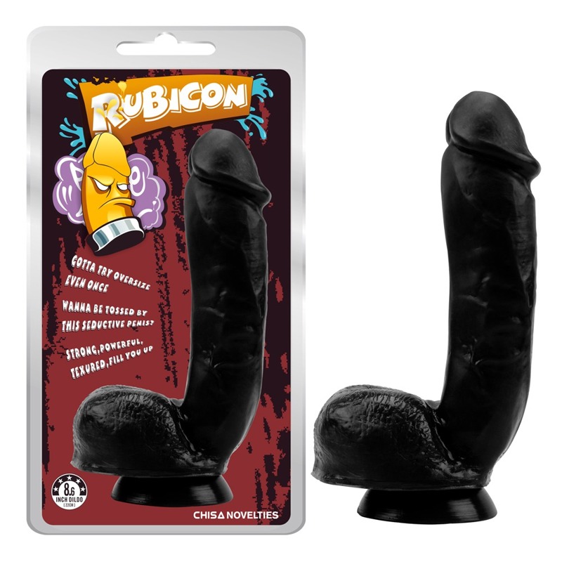 Фалоімітатор на присосці China Rubicon Thrust Her Penis 22 см, чорний