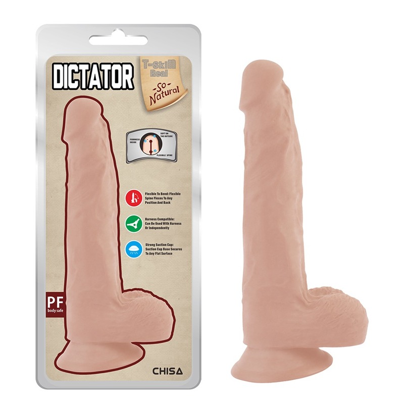 Реалістичний фалоімітатор Chisa T-skin ReaL Dictator на присосці 20,5 см