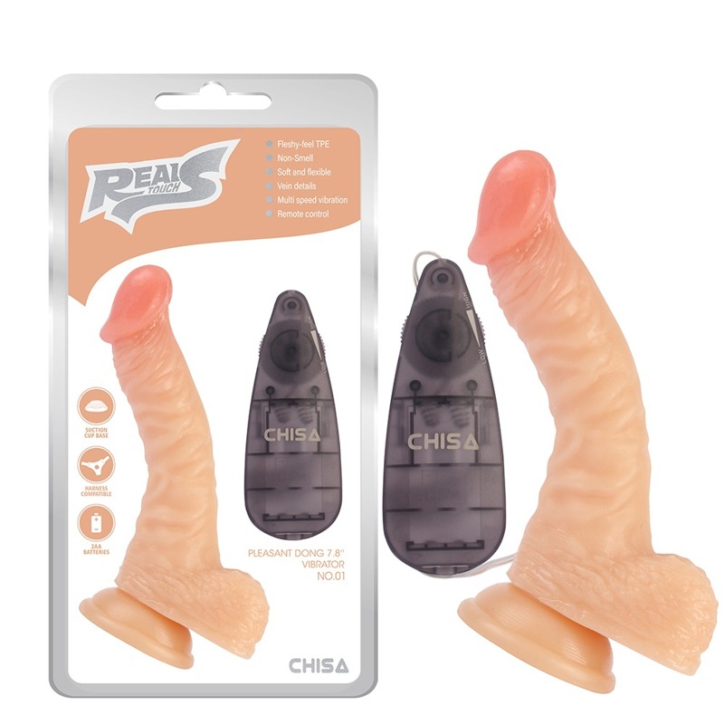 Вібратор реалістичний з пультом керування Chisa Real Touch S, бежевий