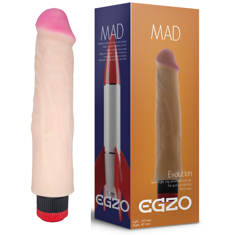 Вибратор реалистичный EGZO MAD Ciberskin Burning Lover на батарейках