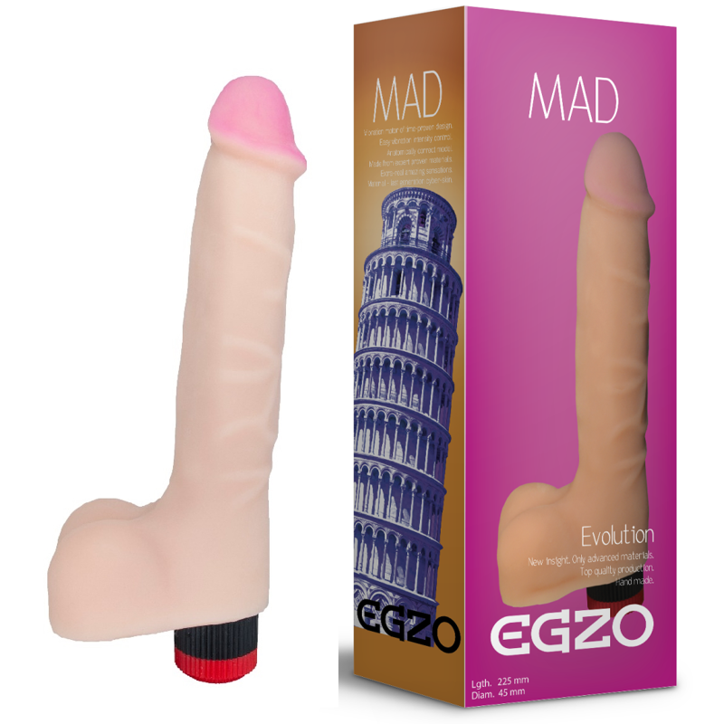 Вибратор реалистичный EGZO MAD Ciberskin Fiery Lover на батарейках Вибратор реалистичный EGZO MAD Ciberskin Fiery Lover на батарейках