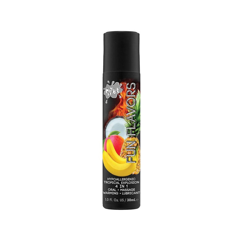 Разогревающий лубрикант Wet Fun Flavors Tropical Fruit Explosion (мультифрукт) 30 мл