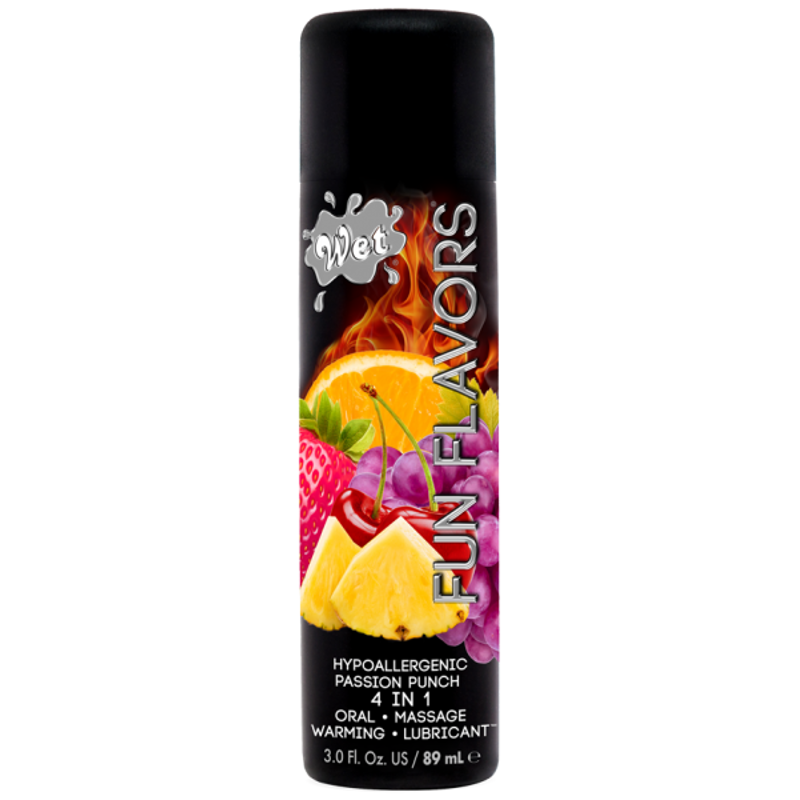 Разогревающий съедобный лубрикант 4в 1 Wet Fun Passion Gleitgel (Фрукты) 89 мл