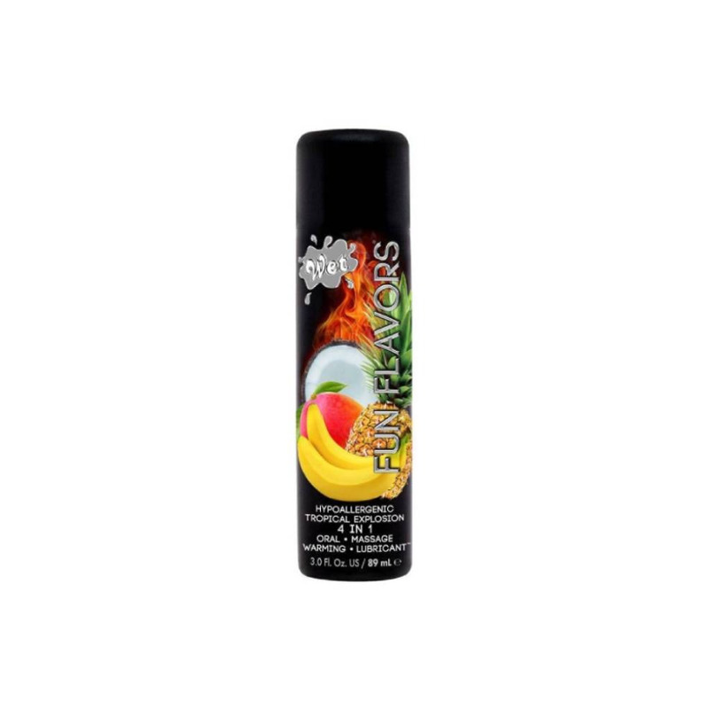 Разогревающий лубрикант Wet Fun Flavors Tropical Fruit Explosion (мультифрукт) 89 мл