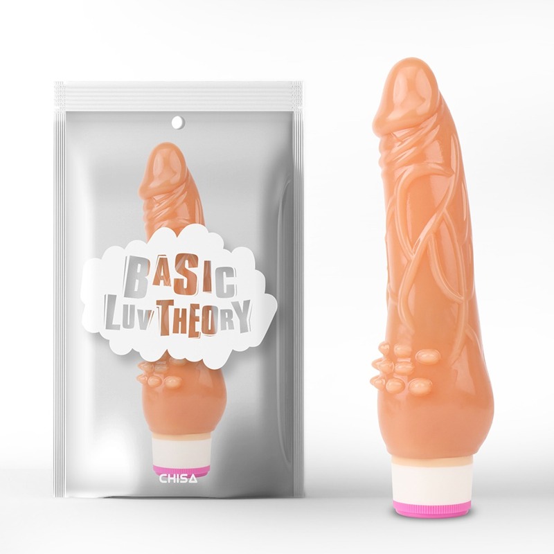 Вібратор реалістичний рельєфний Chisa Basic Luv Theory Beginner Rider, бежевий Вібратор реалістичний рельєфний Chisa Basic Luv Theory Beginner Rider, бежевий