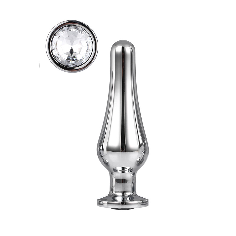 DT21824 Анальная пробка конической формы Dream Toys GLEAMING LOVE SILVER PLEASURE PLUG M