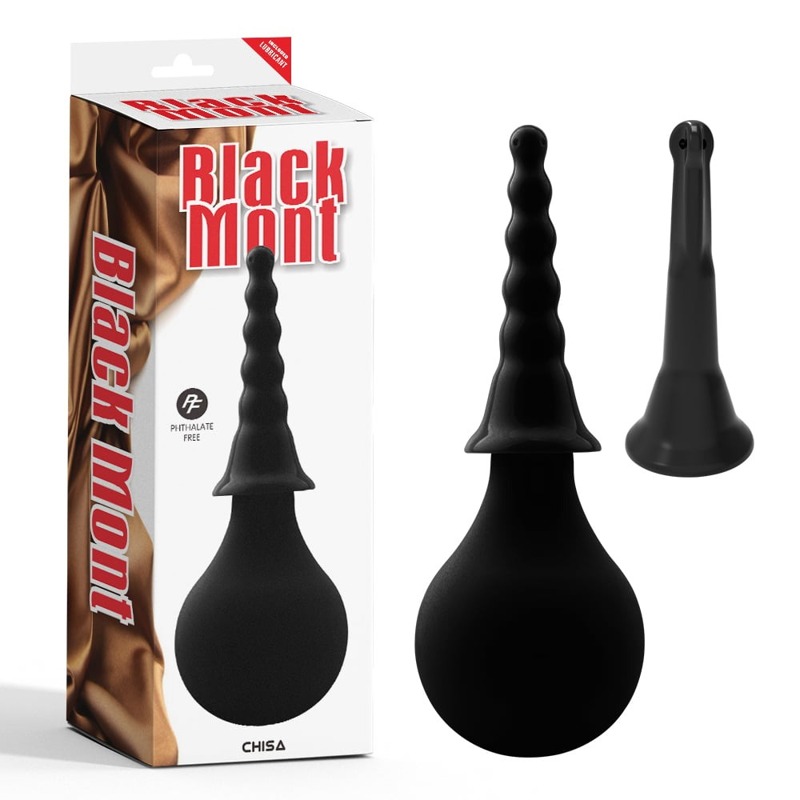 Анальний душ із насадками Chisa BLACK MONT, чорний