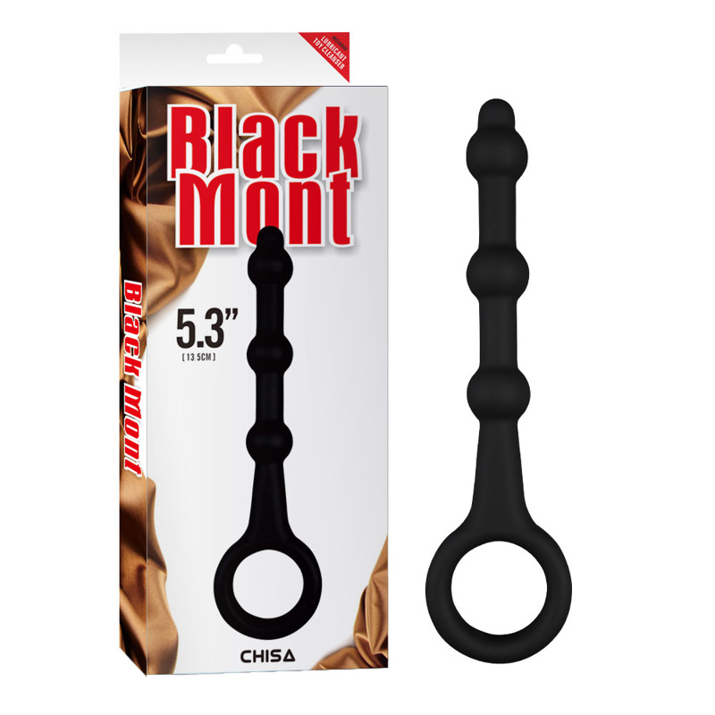 Анальний ланцюжок силікон Chisa Black Mont 13.5 sm чорний Анальний ланцюжок силікон Chisa Black Mont 13.5 sm чорний
