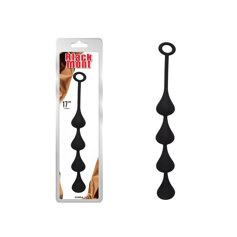 Анальні буси Chisa Black Mont "17" Anal Penetrator чорні, M