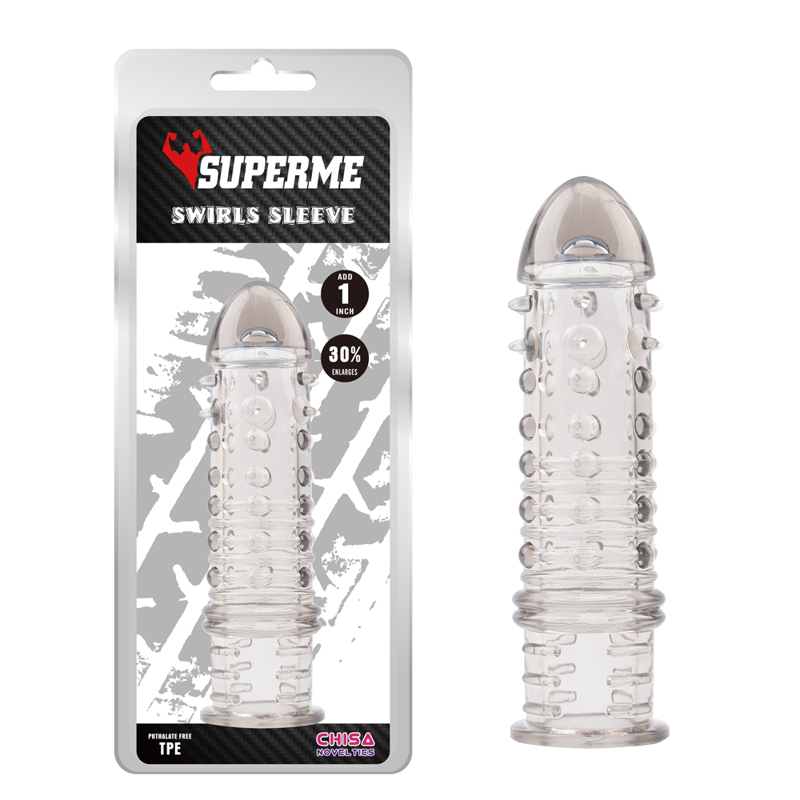 Насадка рельєфна напівпрозора Chisa Superme Clear, сіра