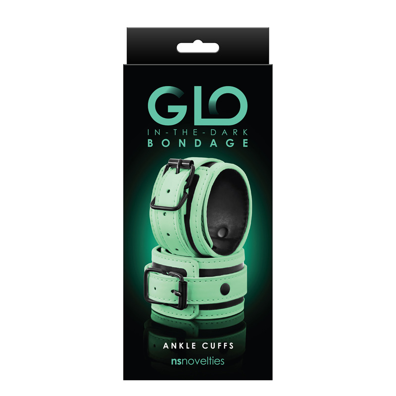 Поножи светящиеся NS Novelties GLO BONDAGE ANKLE CUFF