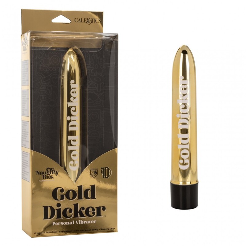 Вибратор Naughty Bits Gold Dicker Vibe