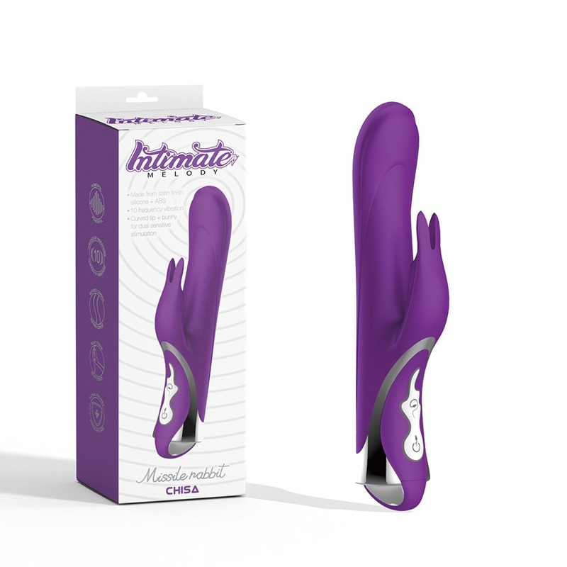 Вібратор-кролик Chisa Intimate Melody Missile Rabbit, фіолетовий Вібратор-кролик Chisa Intimate Melody Missile Rabbit, фіолетовий