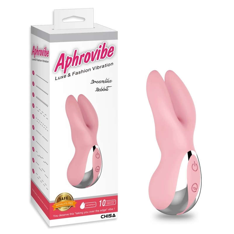 Вібратор для клітора у вигляді кролика Chisa Aphrovibe Dreamlike Rabbit, рожевий Вібратор для клітора у вигляді кролика Chisa Aphrovibe Dreamlike Rabbit, рожевий