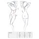 Комплект белья Passion CANNE SET L/XL, black, лиф-бандо, пояс-юбочка, стринги