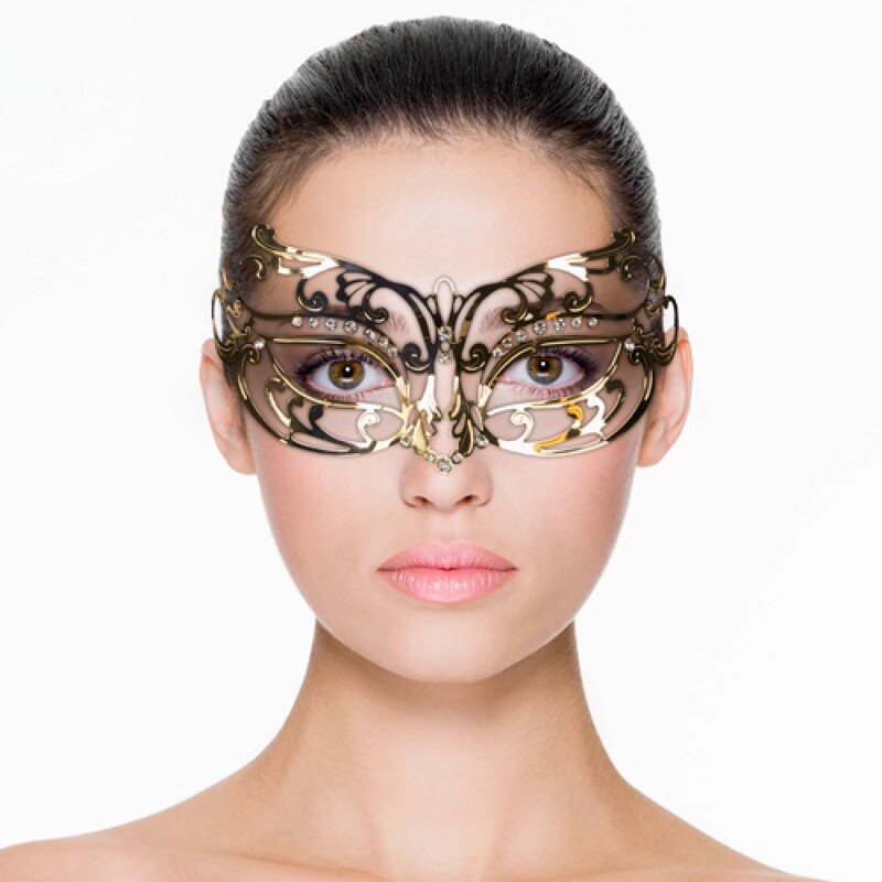 Маска металлическая золото Easytoys Venetiaans Masker