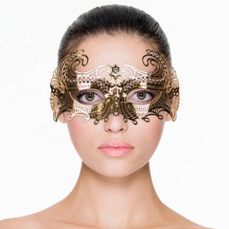 Маска металлическая золото Easytoys Venetiaans Masker