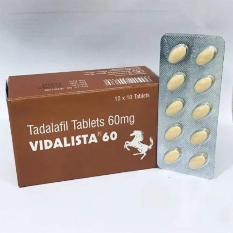 Таблетки для повышения потенции и усиления эрекции Vidalista 60 мг (Сиалис)