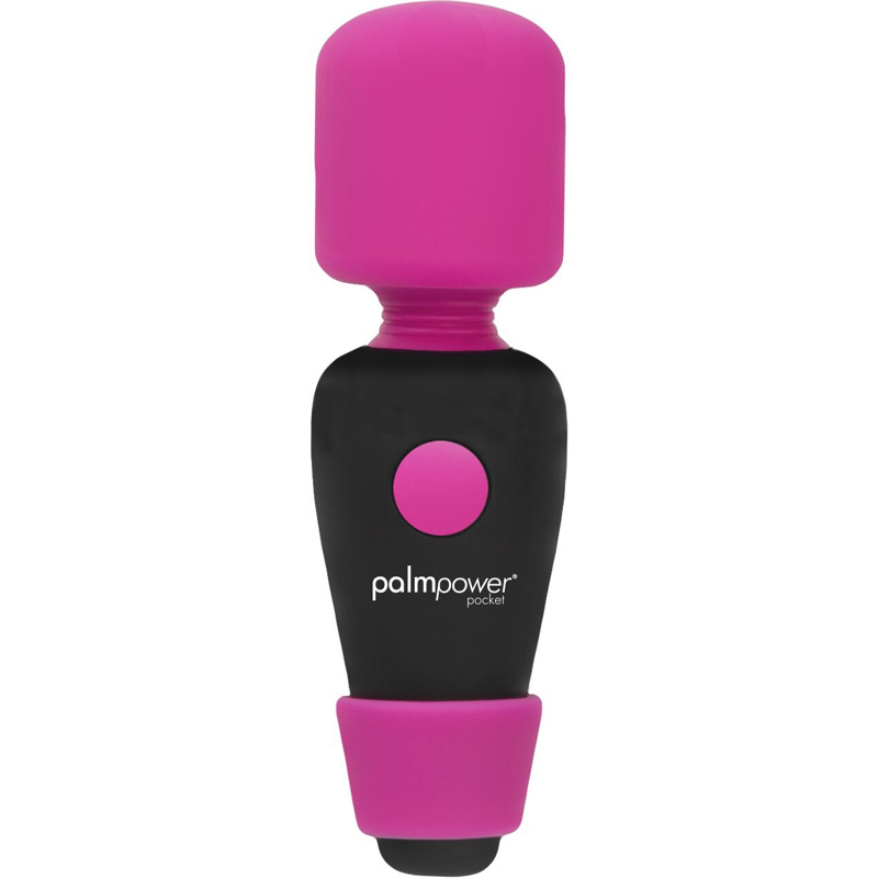 Мини-вибромассажер PalmPower Pocket с чехлом на молнии, водостойкий, перезаряжаемый, длина 9 см