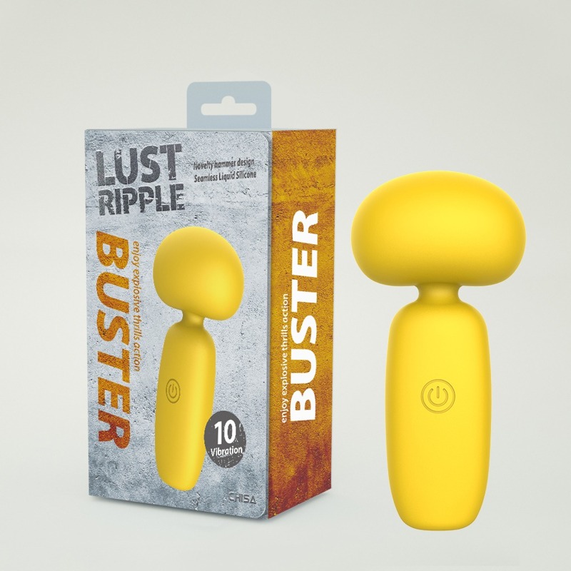 Мини вибратор микрофон Chisa Lust Ripple Buster, желтый