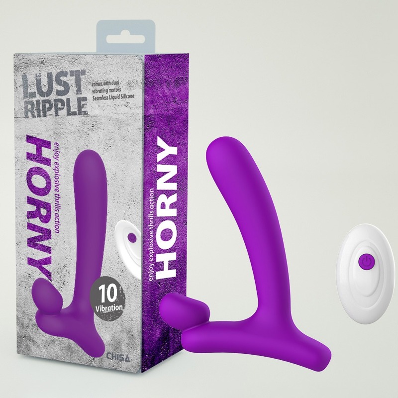 Вібратор у формі літери" L" зі стимуляцією клітора і точки G Chisa Lust Ripple Horny, фіолетовий Вібратор у формі літери" L" зі стимуляцією клітора і точки G Chisa Lust Ripple Horny, фіолетовий