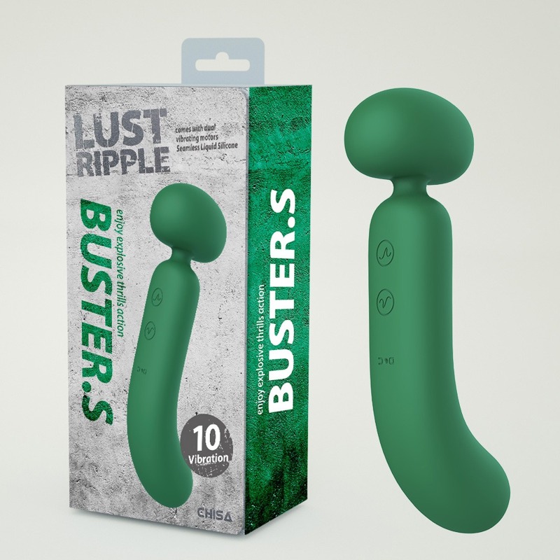 Вибратор-микрофон со стимуляцией точки G Chisa Lust Ripple Buster.S, зеленый