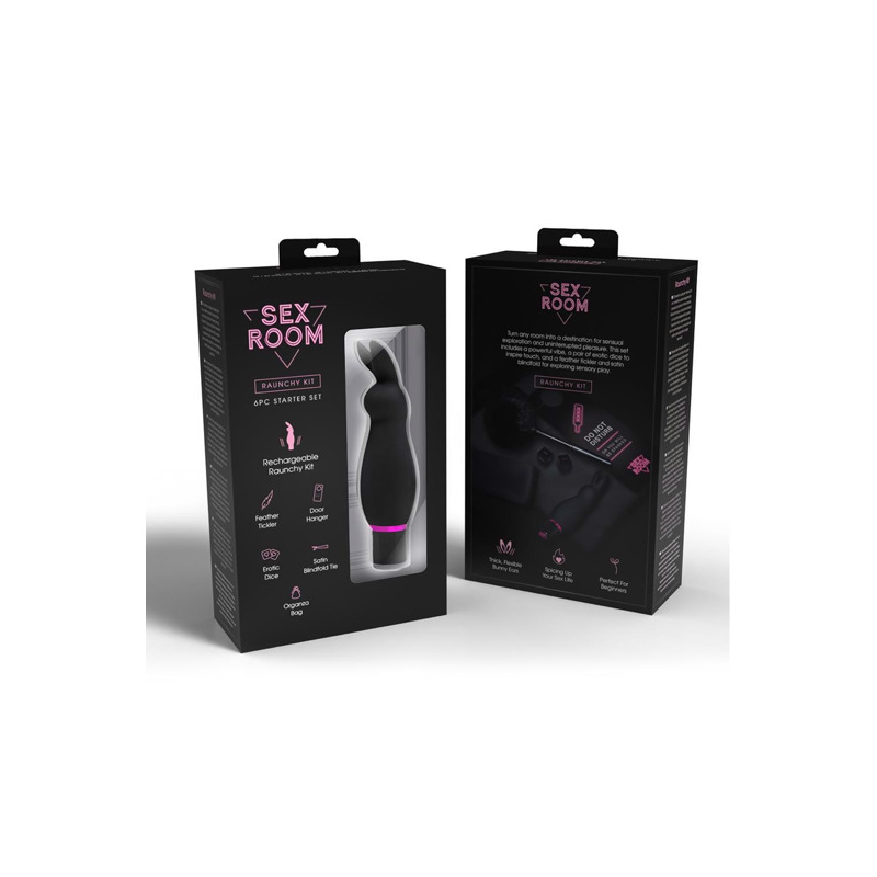 Набор девайсов для секса Dream Toys Sex Room Raunchy, 6 предметов, черный/розовый
