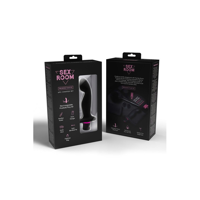 Набор для анальных игр Dream Toys Sex Room, 6 предметов, черный/розовый