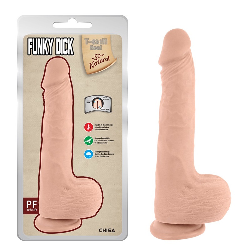 Фалоімітатор на присосці Chisa T-Skin Fanky Dick 25,5 см