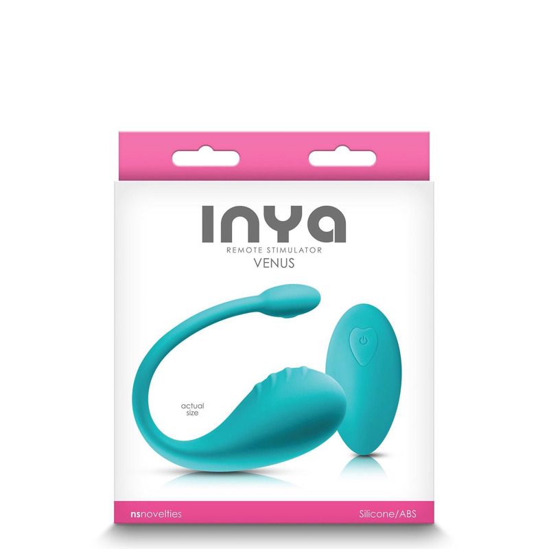 Виброяйцо с дистанционным пультом управления NS Novelties Inya Venus, бирюзовый