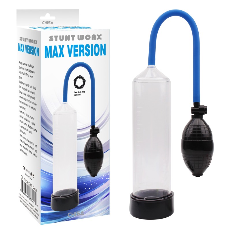 Помпа механічна Chisa Stunt Worx Max Version Penis Pump, прозора