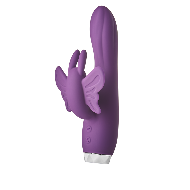 Вибратор-кролик в виде Бабочки Dream Toys Flirts Butterfly, фиолетовый, 17 х 3 см