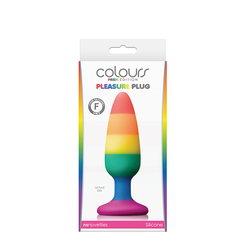 Анальная пробка силикон NS Novelties COLOURS PRIDE EDITION PLEASURE PLUG M