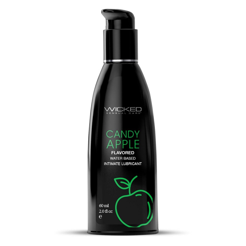 Съедобный лубрикант со вкусом яблока WICKED AQUA 60ML