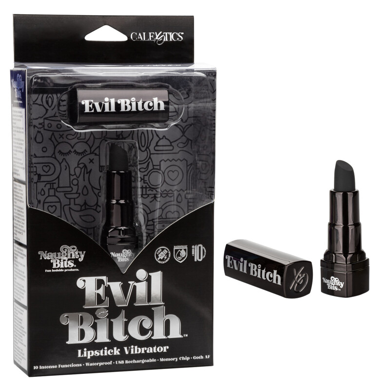 Вибратор-помада California Exotics Evil Bitch, черный