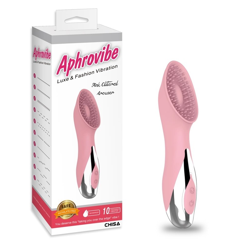 Вібратор для клітора Chisa Aphrovibe з вусиками, рожевий Вібратор для клітора Chisa Aphrovibe з вусиками, рожевий