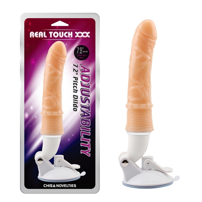 Вібромасажер Chisa Real Touch XXX на потужній присосці, тілесний
