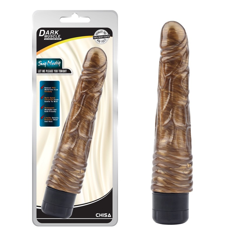 Вібратор Chisa Dark Muscle з хвилястою структурою біля основи для стимуляції клітора Вібратор Chisa Dark Muscle з хвилястою структурою біля основи для стимуляції клітора